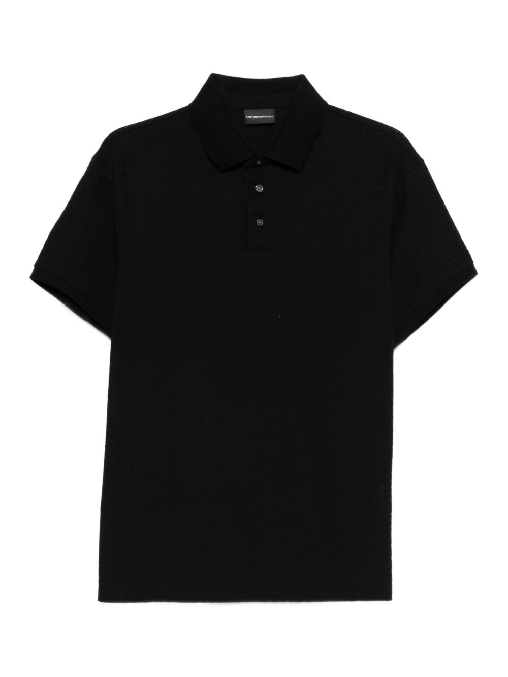 Emporio Armani All-Over Logo Polo Shirt Zwart Topwear Emporio Armani