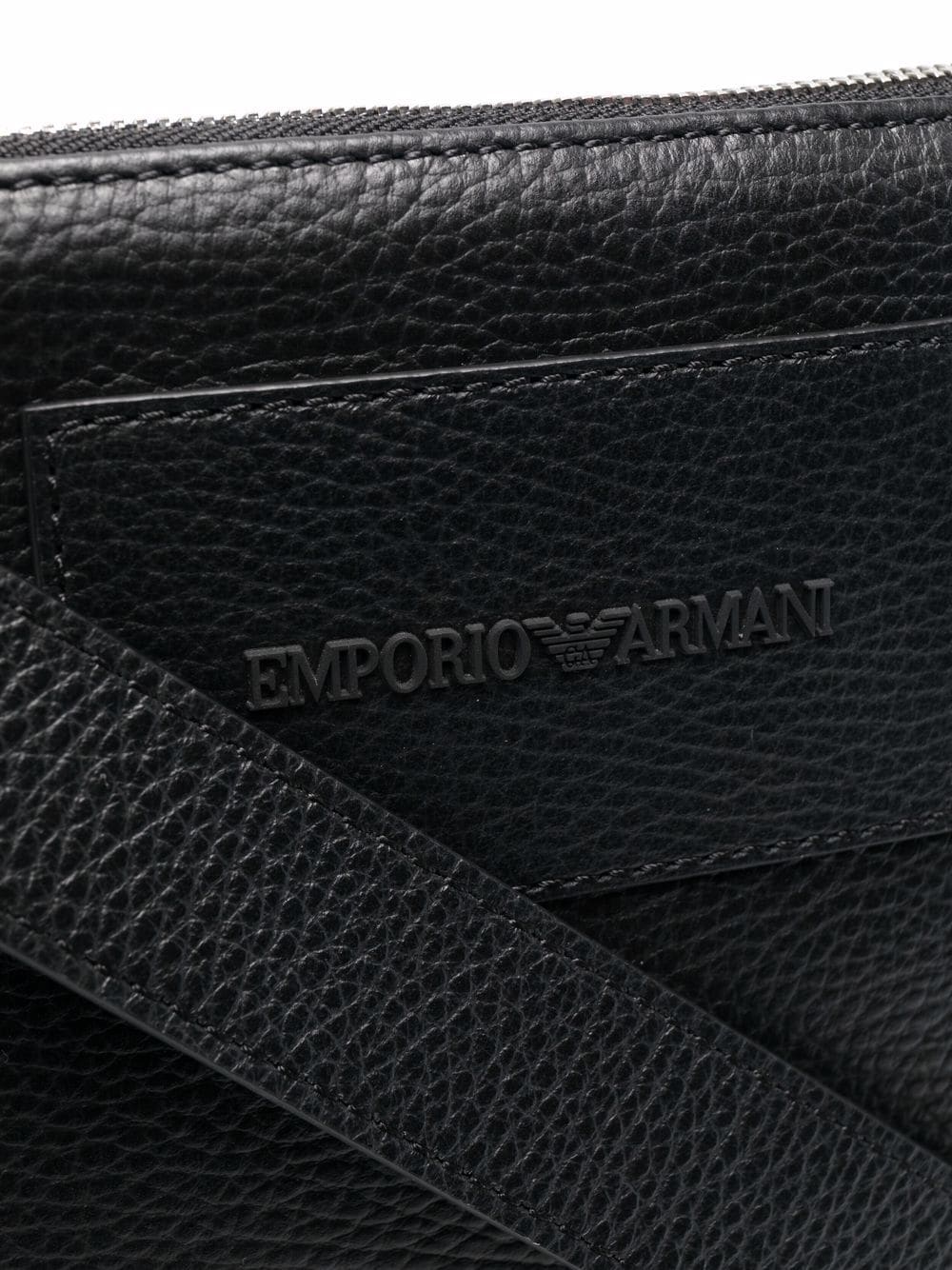 Emporio Armani logo-embossed messenger bag