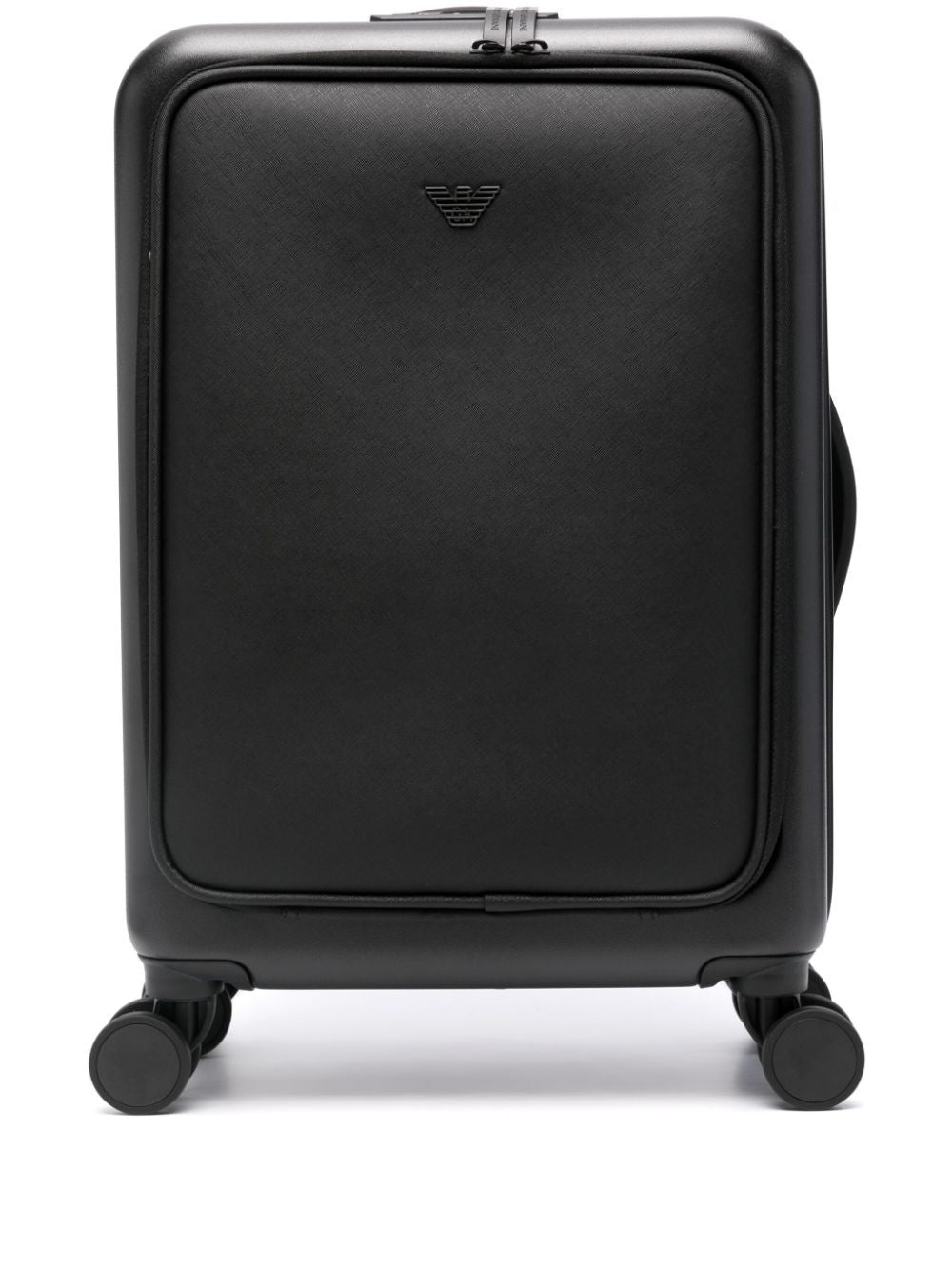 Emporio Armani carry-on suitcase with logo plaque