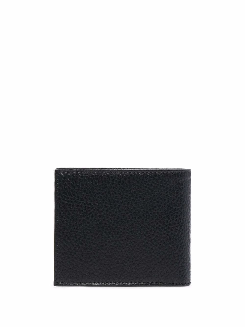 Emporio Armani ASV Saffiano Leather Bifold Wallet Black Eagle Plaque