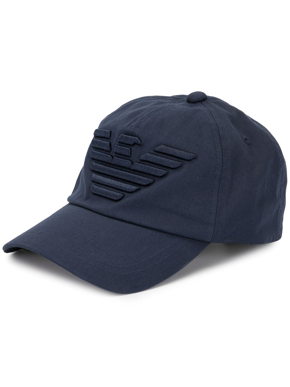 Emporio Armani Baseball Cap Grote Geborduurde Eagle Navy Scarves Hats & Gloves Emporio Armani