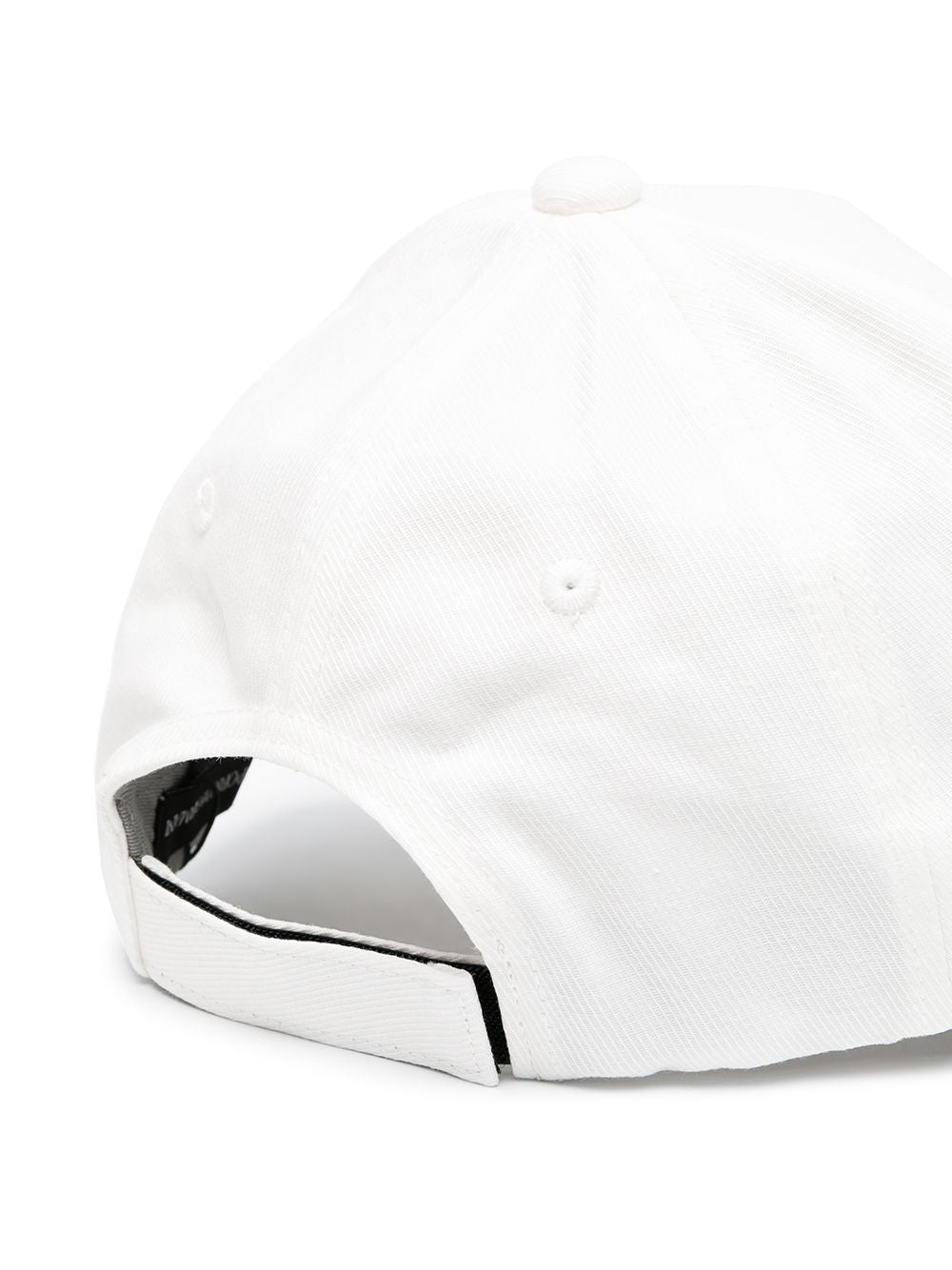 Emporio Armani Eagle Print baseball cap wit, achteraanzicht met klittenbandsluiting
