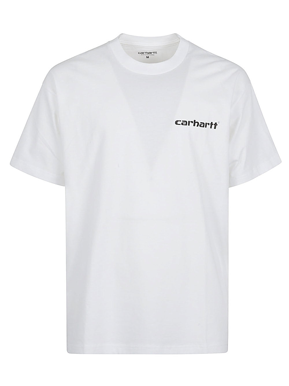 Carhartt WIP S/S Logo Cotton T-Shirt Wit Topwear Carhartt Wip Pre