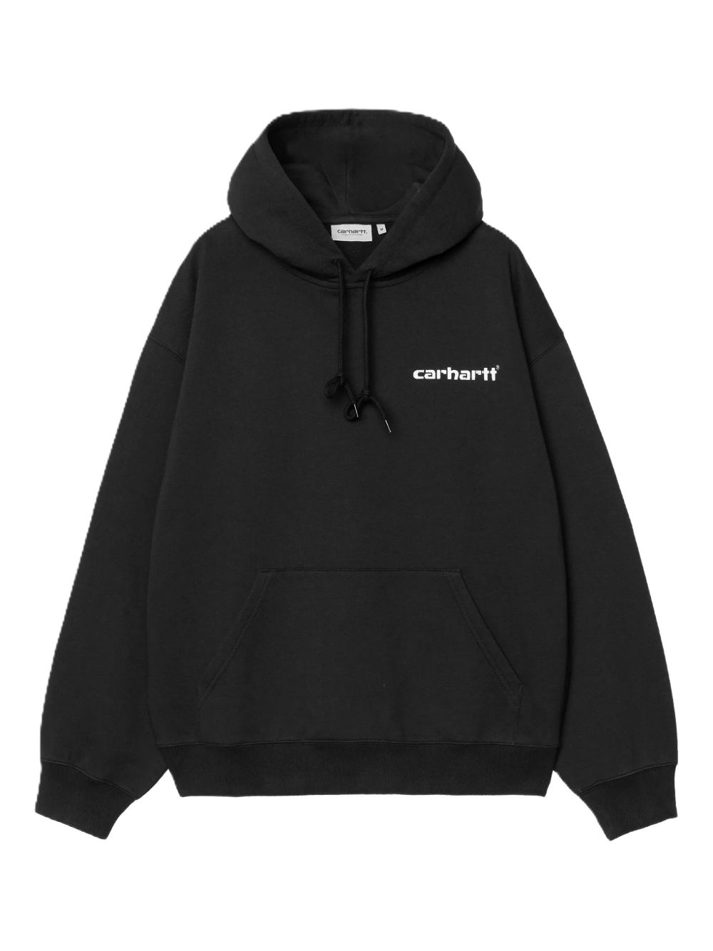 Carhartt WIP Hooded Caps Sweat Gevoerde Katoenen Hoodie Zwart