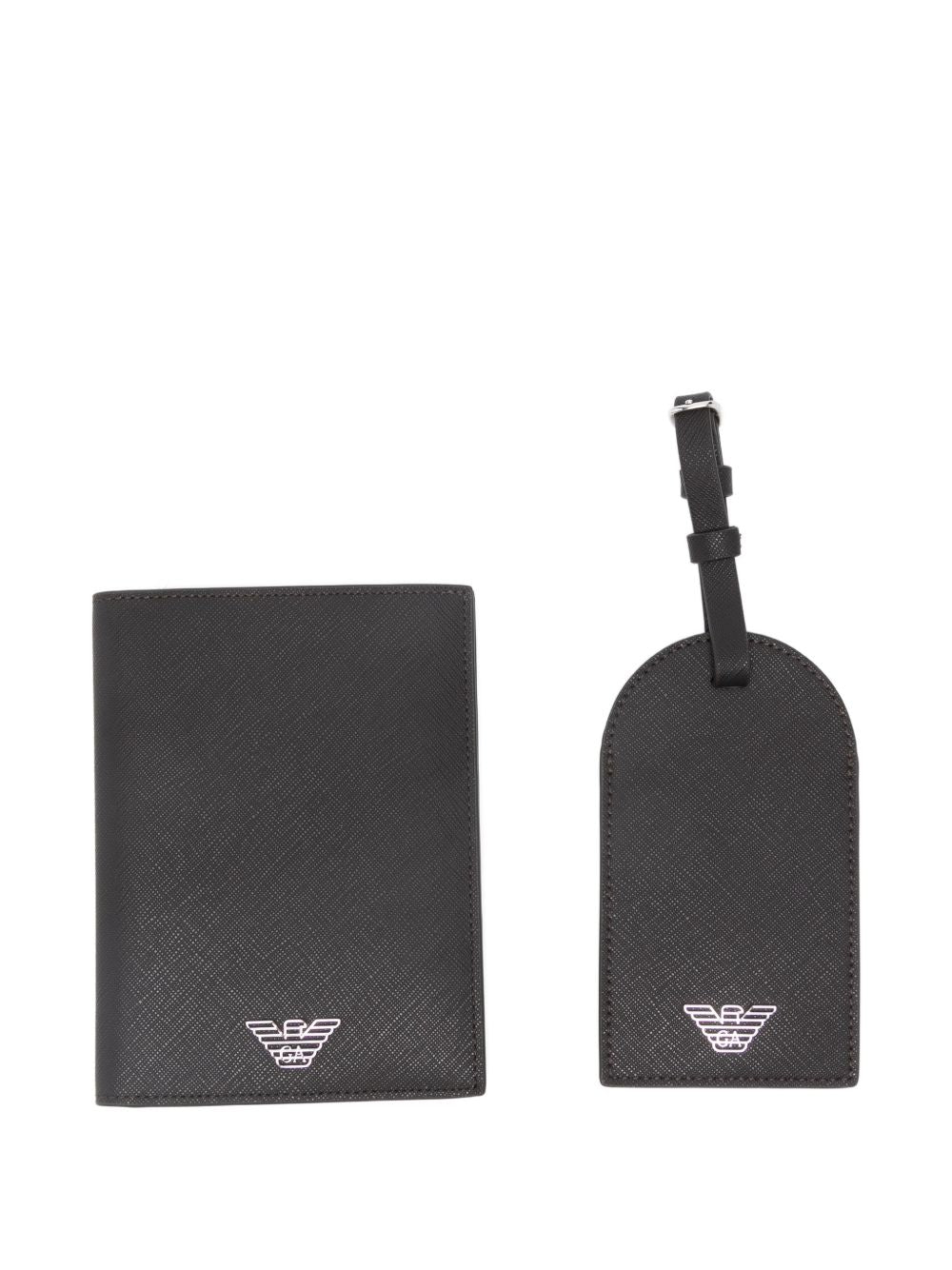 Emporio Armani Paspoorthouder en Kofferlabel Donkerbruin Paspoorthouders Emporio Armani