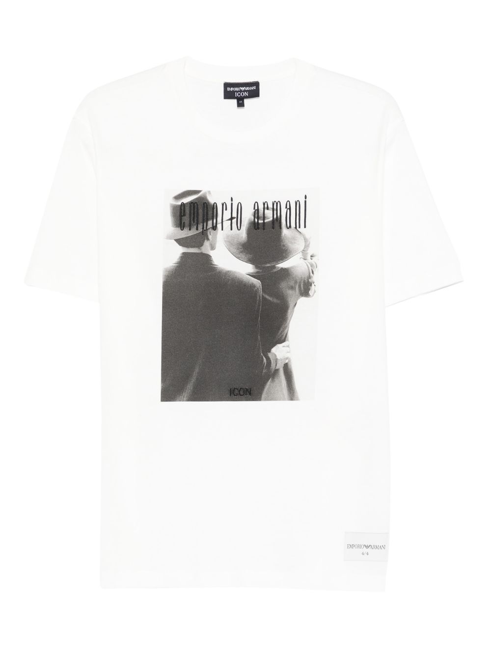 Emporio Armani Icon Foto T-shirt Wit T-shirts Emporio Armani