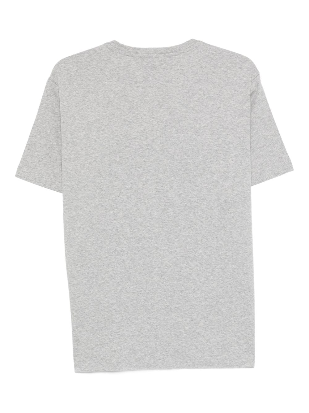 Emporio Armani Jersey T-shirt met Op-Art Borduurlogo Grijs Topwear Emporio Armani