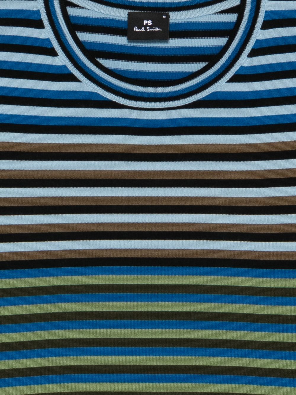 PS By Paul Smith Gestreepte Wollen Sweater Blauw Topwear PS By Paul Smith
