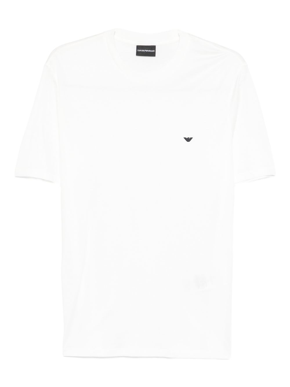 Emporio Armani Logo Katoenmix Jersey T-shirt Wit Topwear Emporio Armani
