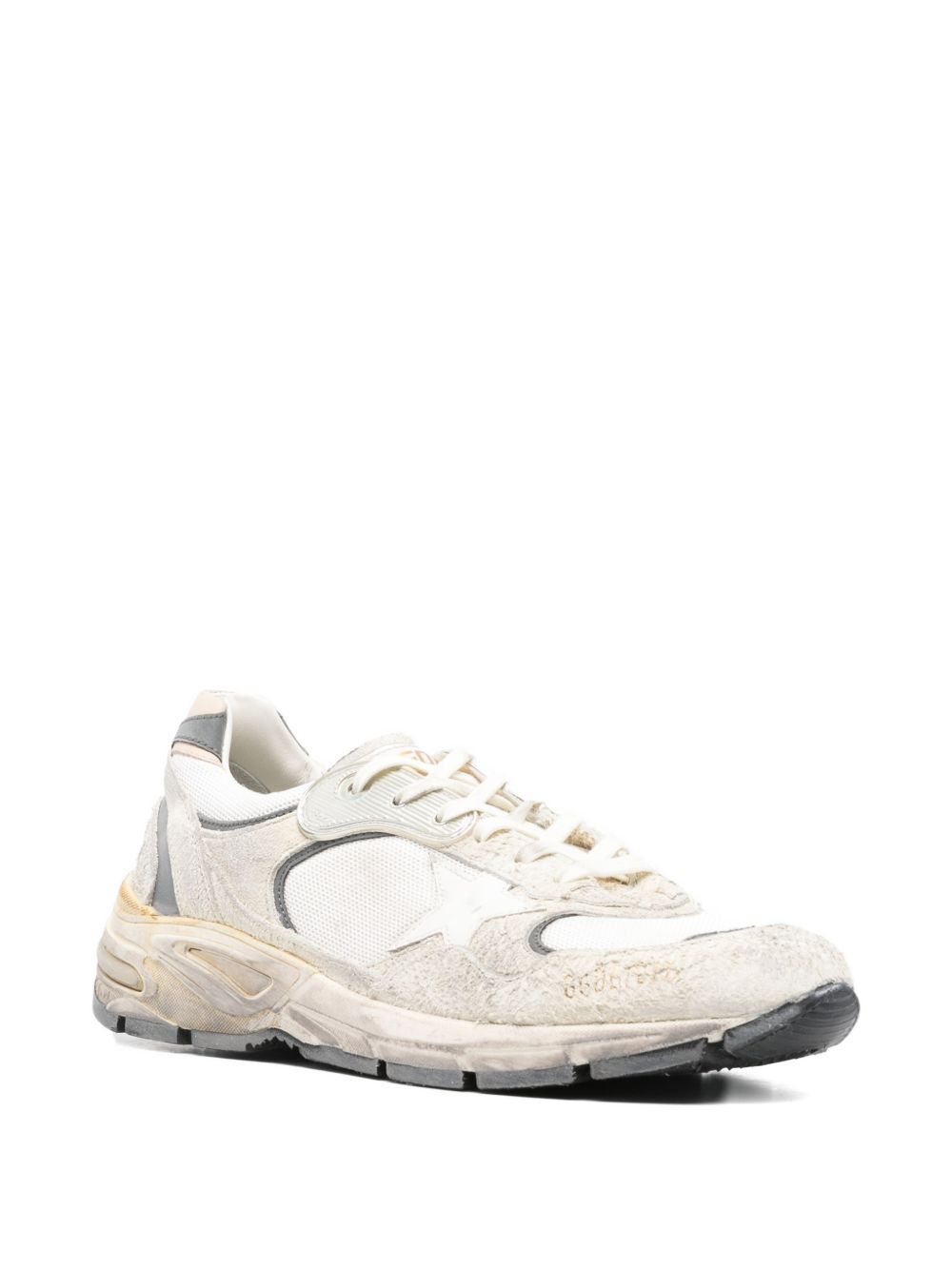 Golden Goose Running Dad Sneakers White Distressed Sneakers Golden Goose