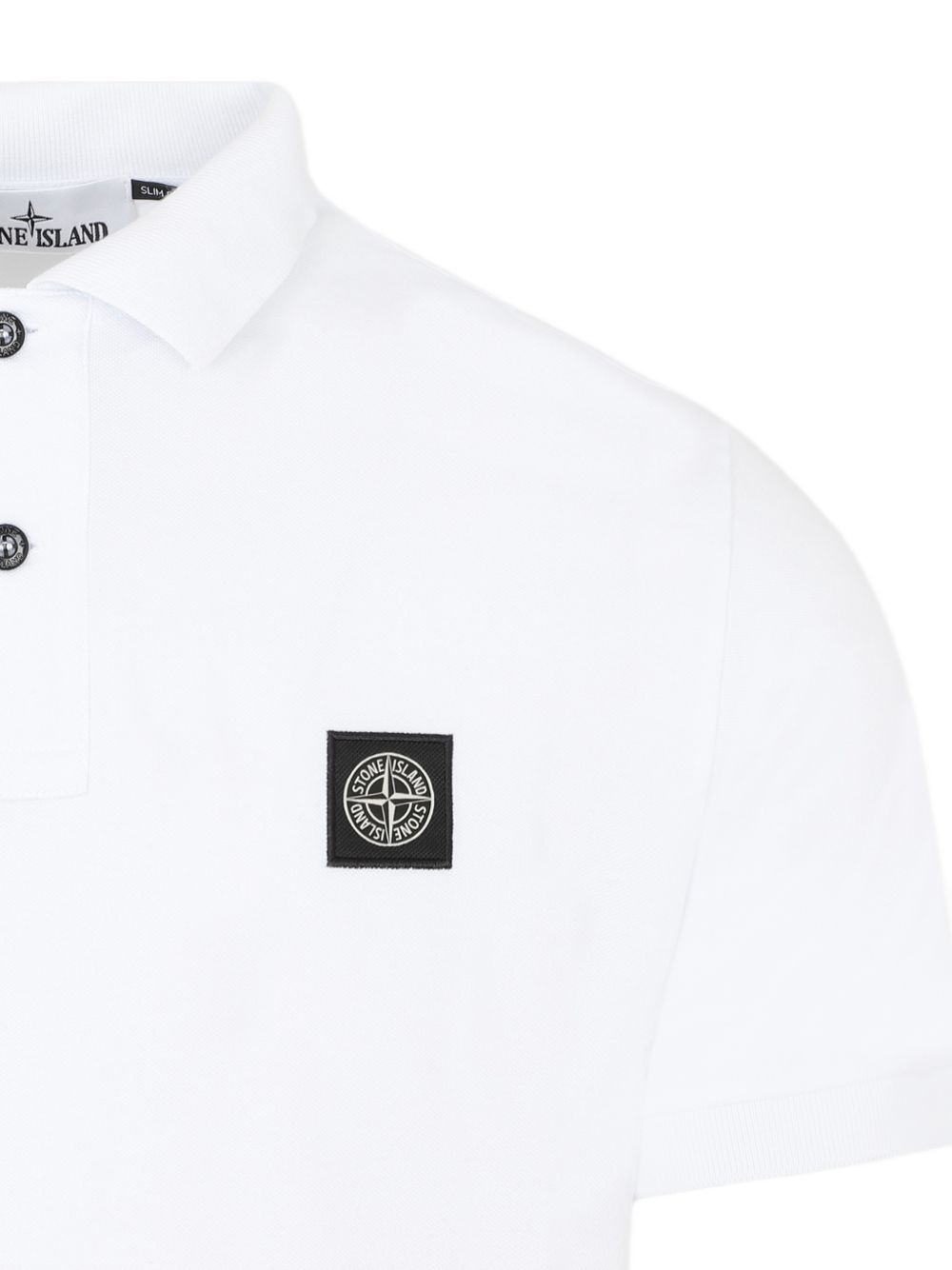 Stone Island Cotton Piqué Polo Shirt White Topwear Stone Island