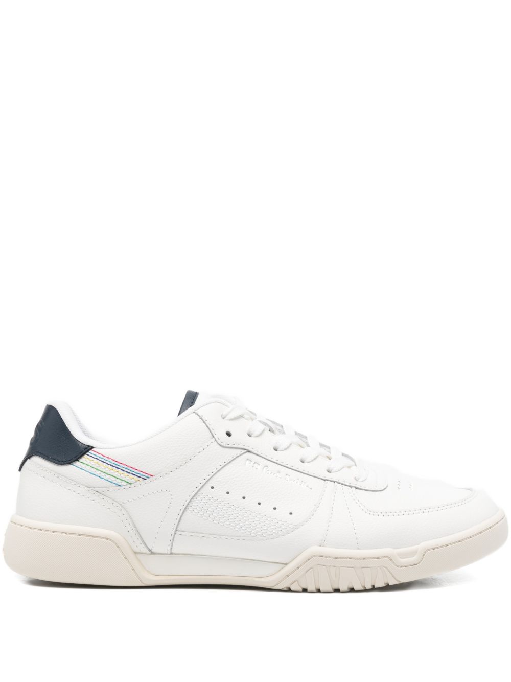 PS By Paul Smith Beck Signature Stripe Leren Sneakers Wit Sneakers PS By Paul Smith
