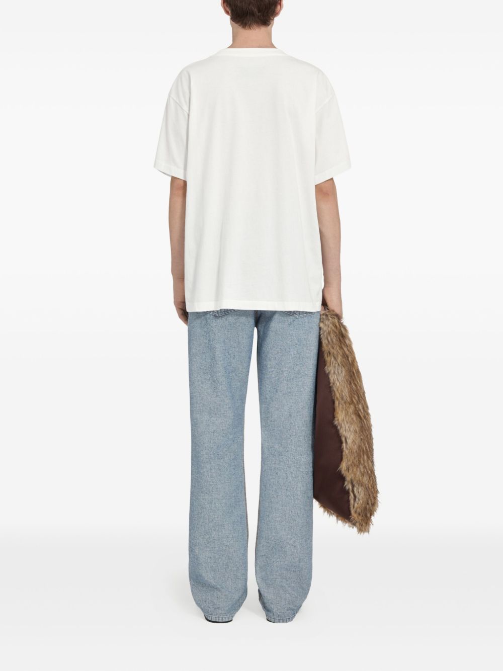 MM6 Maison Margiela Number Label T-Shirt White-thumbmail-2