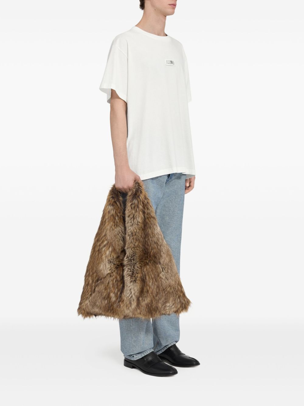 MM6 Maison Margiela Number Label T-Shirt White-thumbmail-3