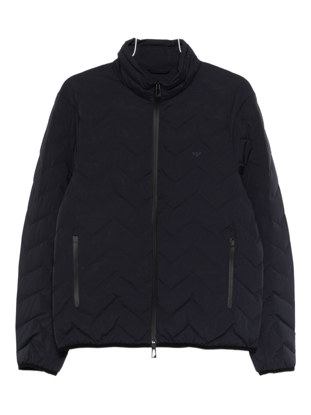 Emporio Armani Essential Chevron Lichtgewicht Donsjas Donkerblauw Jackets Emporio Armani
