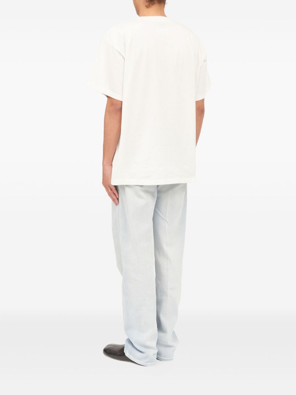 MM6 Maison Margiela T-shirt, close-up van de sleutelprint