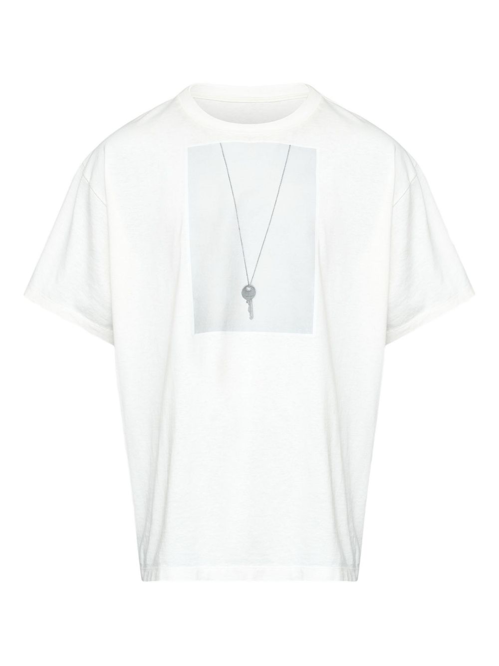 MM6 Maison Margiela Key Print T-shirt Wit Topwear MM6 Maison Margiela