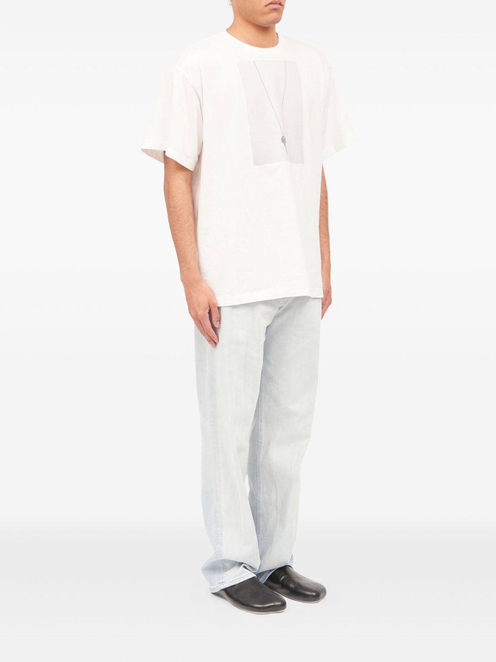MM6 Maison Margiela T-shirt, detail van de mouwafwerking