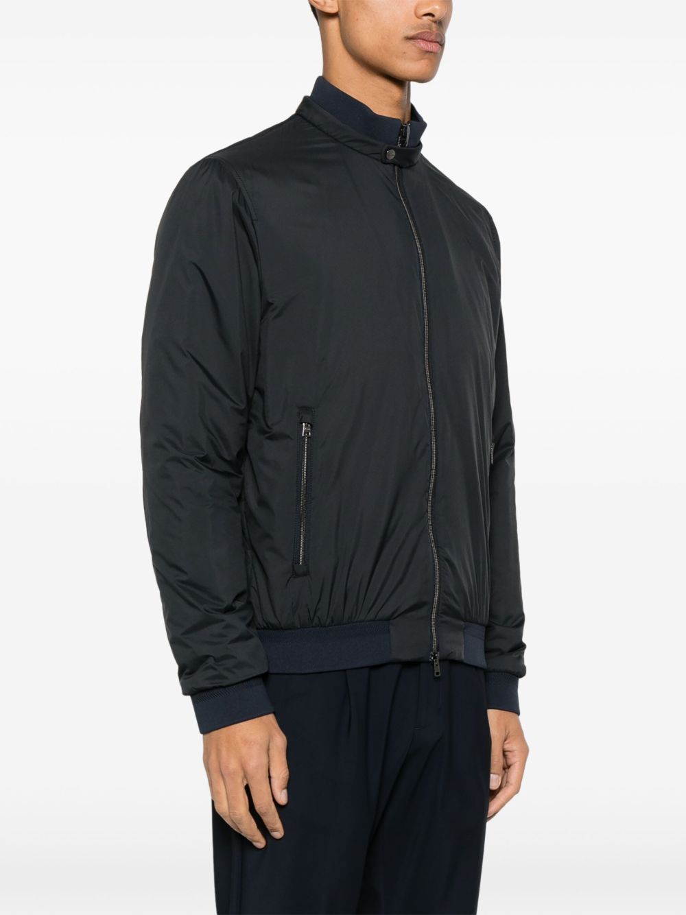 Herno Blouson Jacket in Nylon Midnight Blue Jackets HERNO