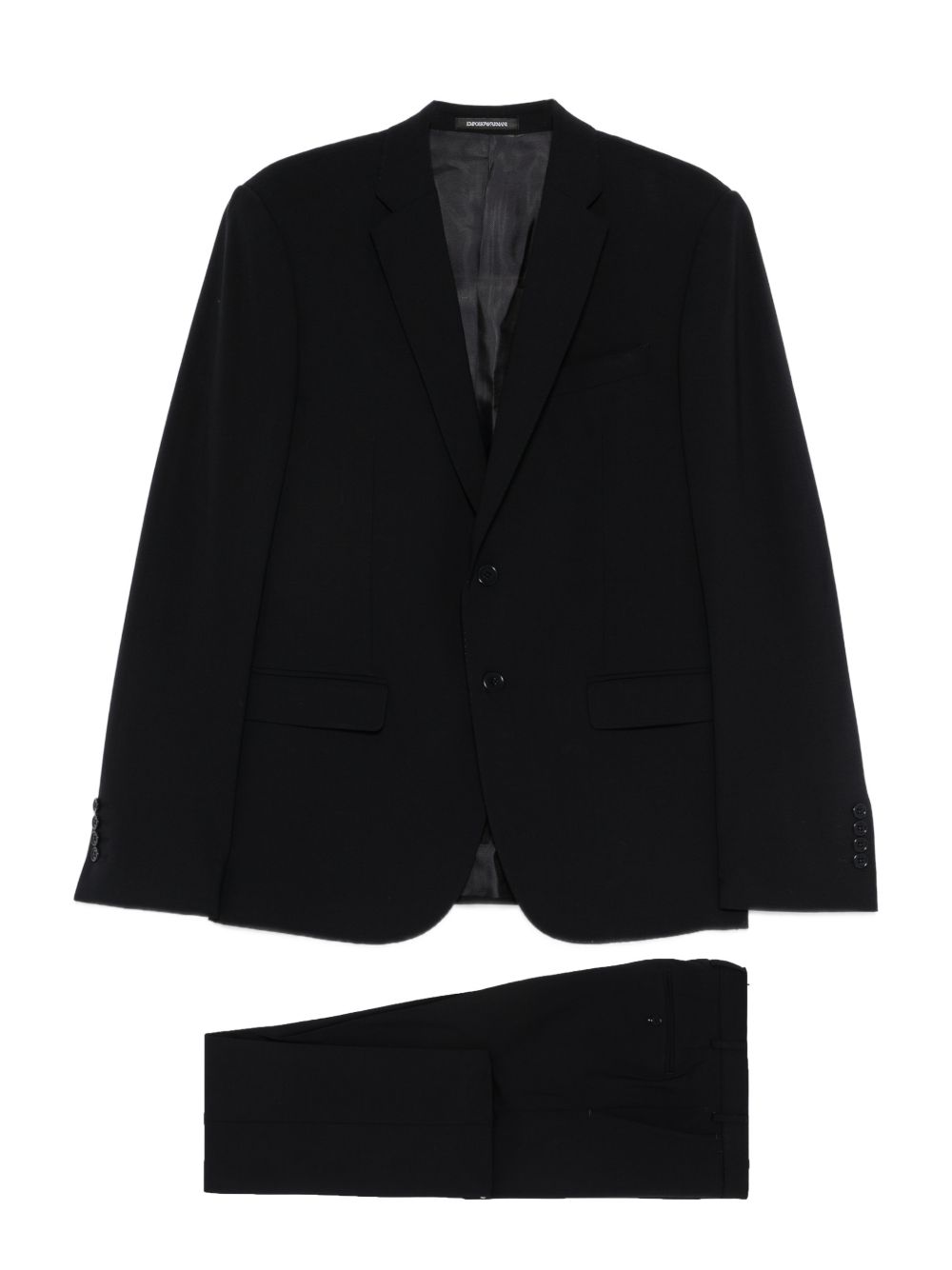 Emporio Armani wollen kostuum blauw, colbert vooraanzicht