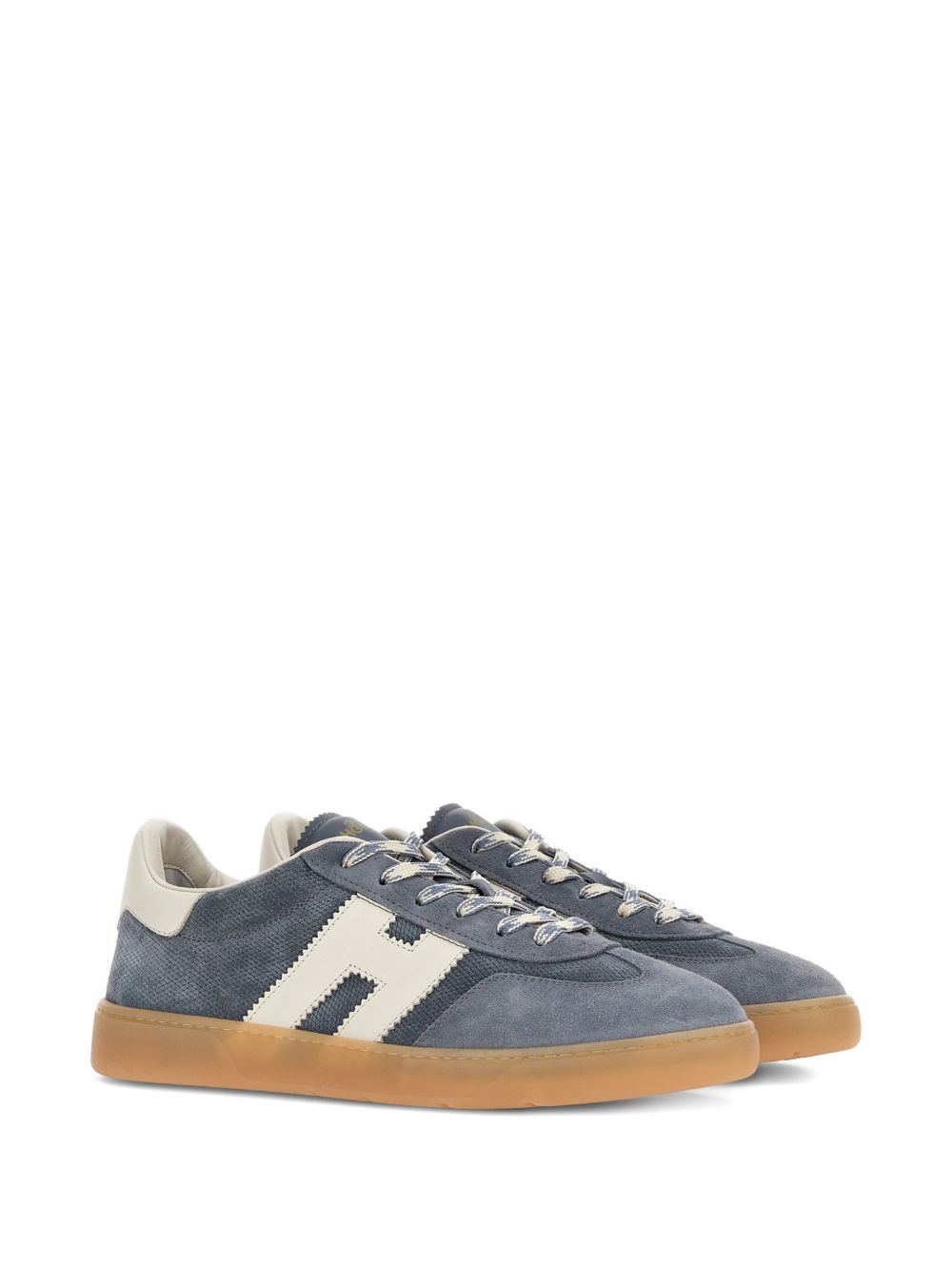 Hogan H-Stripes Suede Leather Sneakers Blue