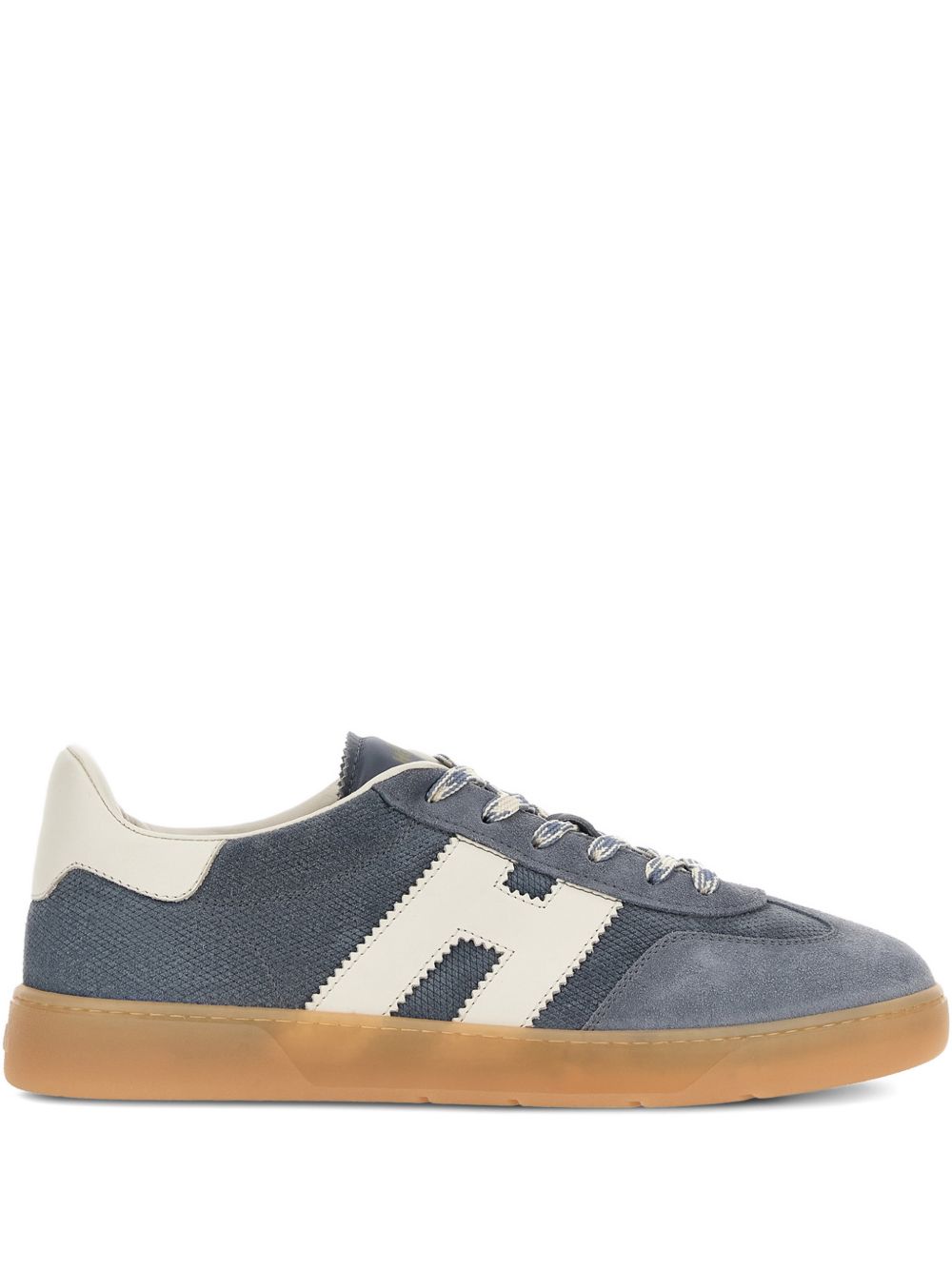 Hogan H-Stripes Suede Leather Sneakers Blue