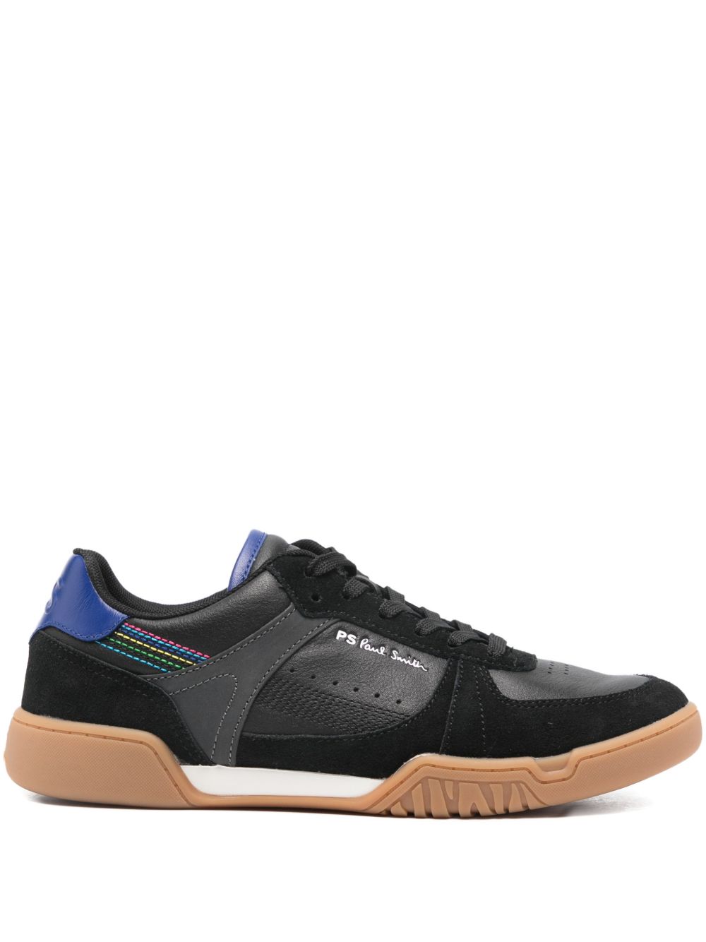 PS Paul Smith Dover Leren Sneakers Zwart met Gumzool Sneakers PS By Paul Smith