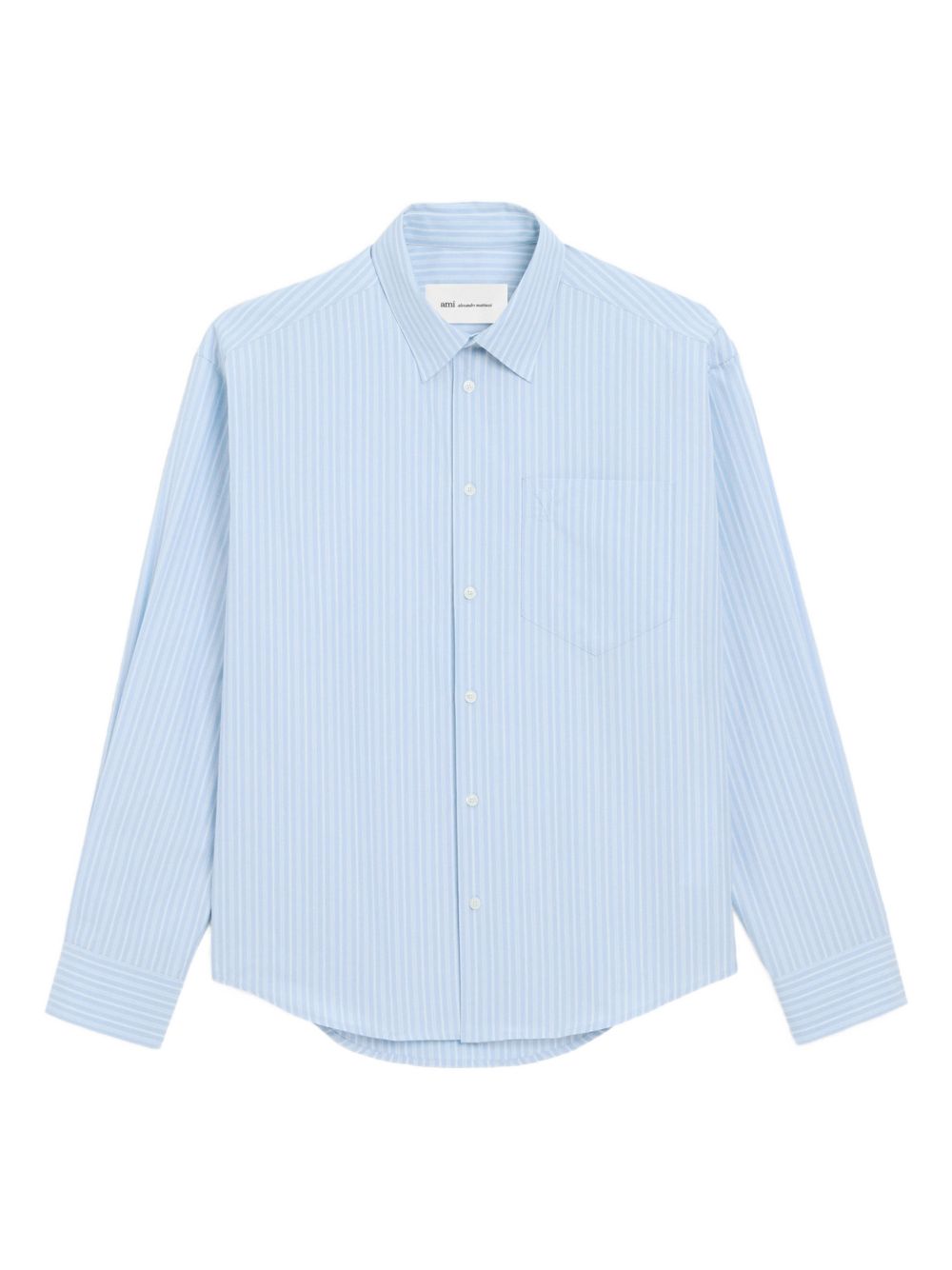 Ami Paris Shirts Clear Blue