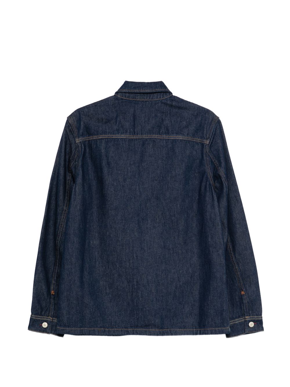 PS By Paul Smith Katoenen Denim Chore Jacket met Contraststiksels Blauw Jackets PS By Paul Smith