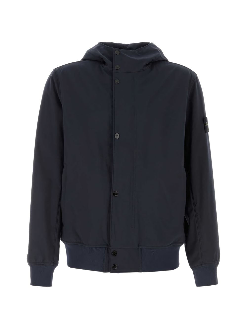 Stone Island 4100118 Light Soft Shell-R Hooded Jacket Navy