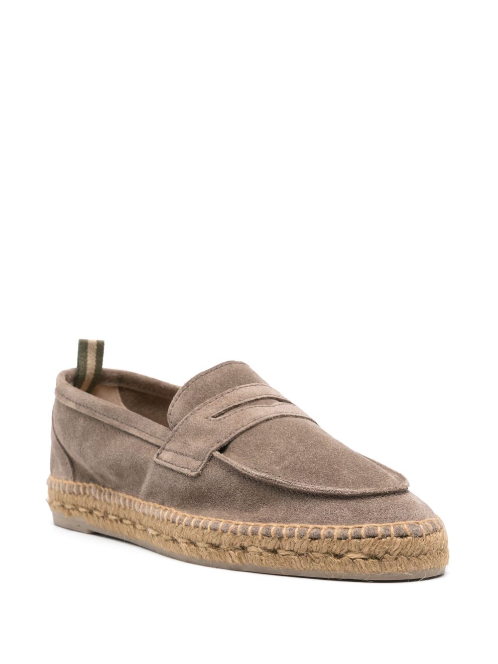 Castañer Nacho Suède Moccasin Espadrilles Taupe Espadrilles Castañer