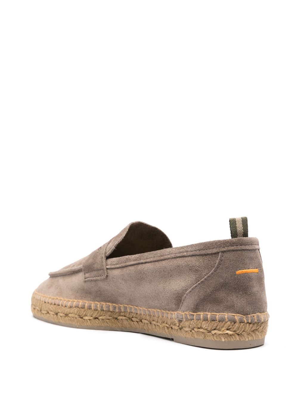 Castañer Nacho Suède Moccasin Espadrilles Taupe Espadrilles Castañer
