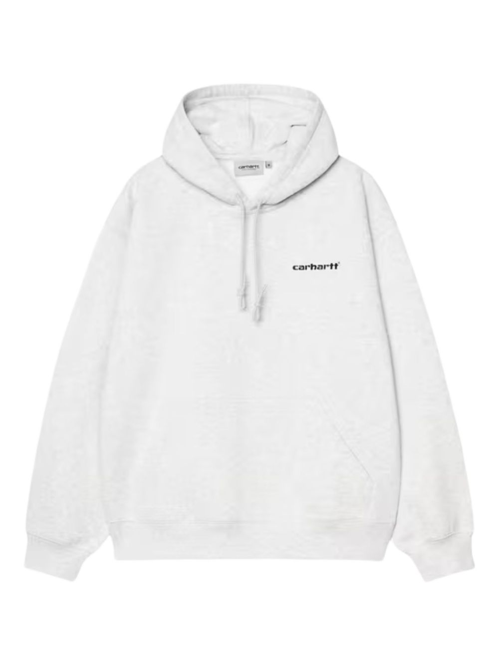 Carhartt WIP Pre Hooded Silk en Nylon Logo Sweatshirt Wit Topwear Carhartt Wip Pre