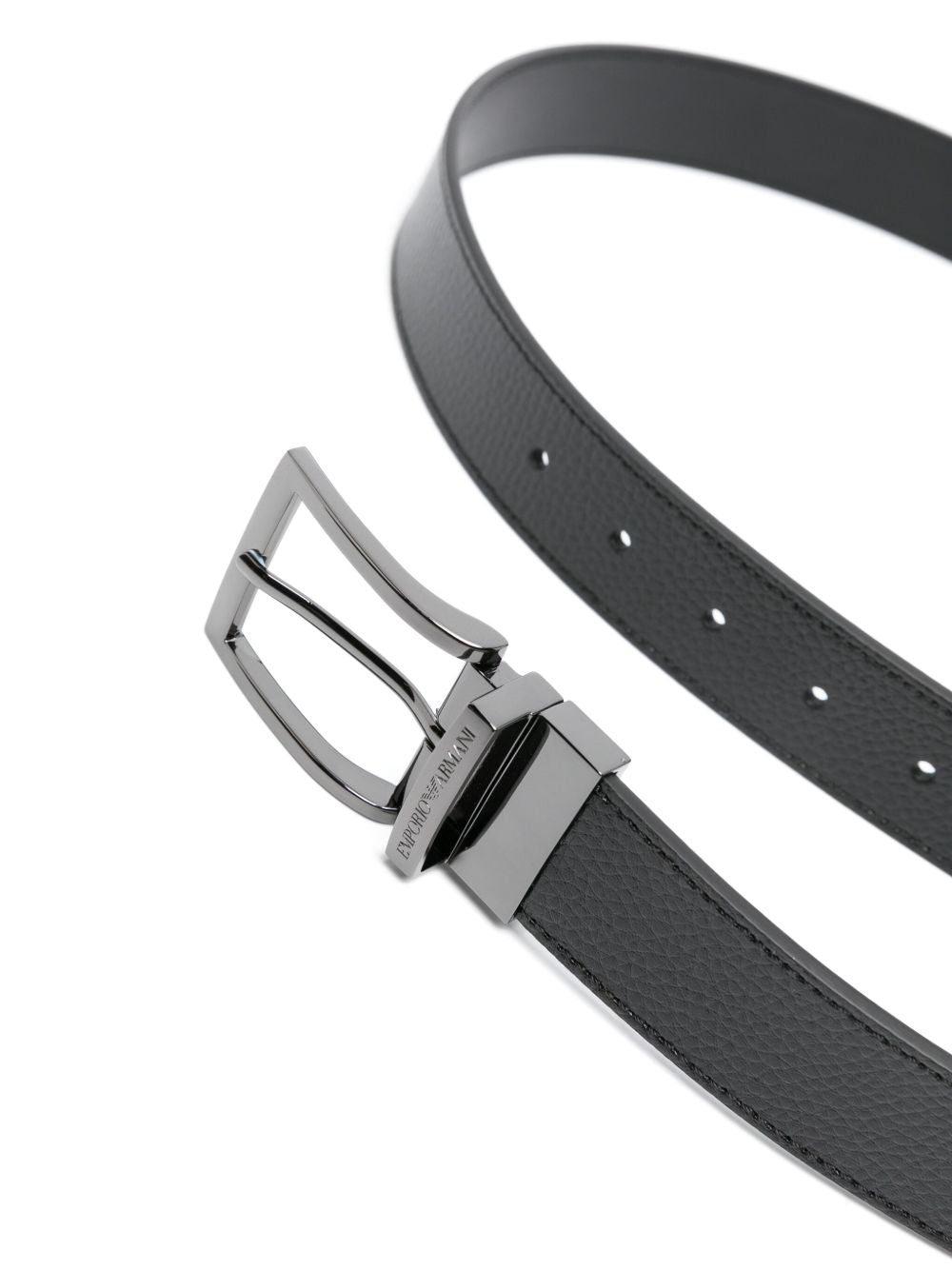 Emporio Armani Leather Belt Black