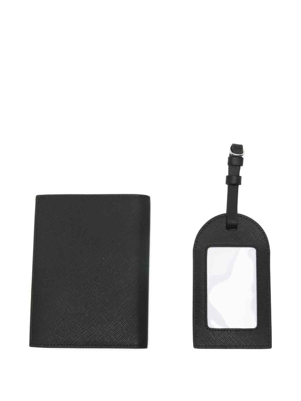 Emporio Armani Asv Gift Box With Regenerated Saffiano Passport Holder And Tag Small Leather Goods Emporio Armani