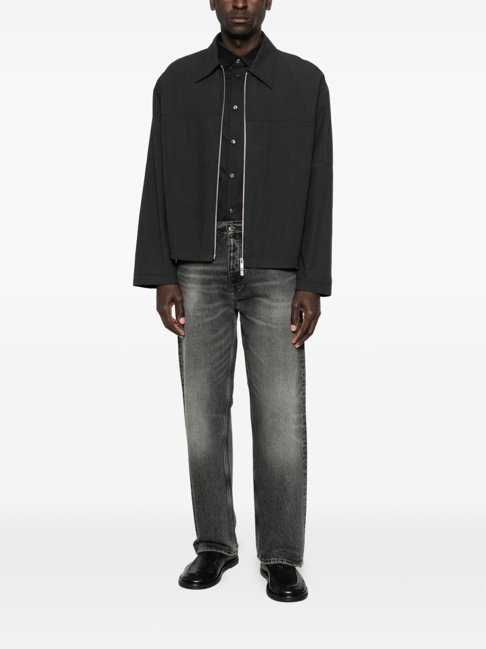 Emporio Armani Overhemd met Logojacquard Zwart-thumbmail-4