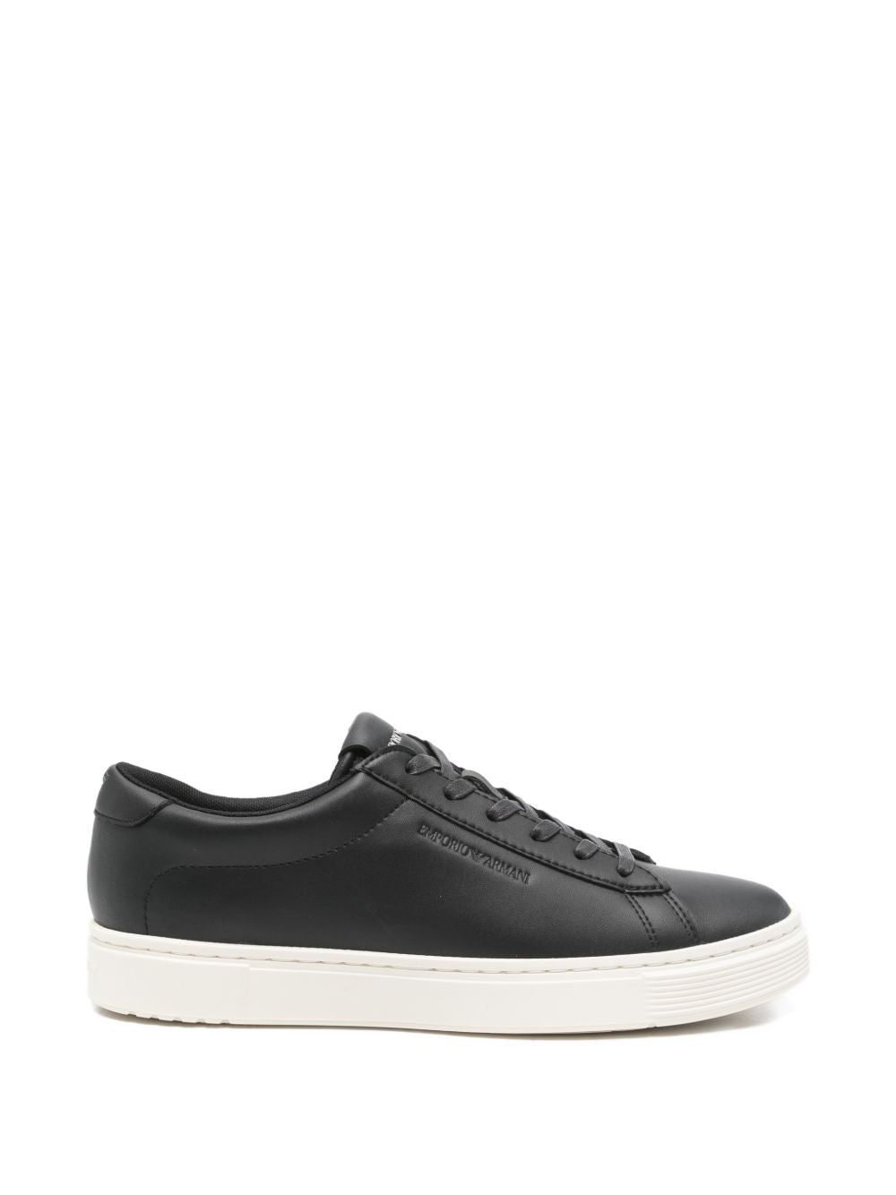 Emporio Armani Leren Sneakers Zwart Sneakers Emporio Armani