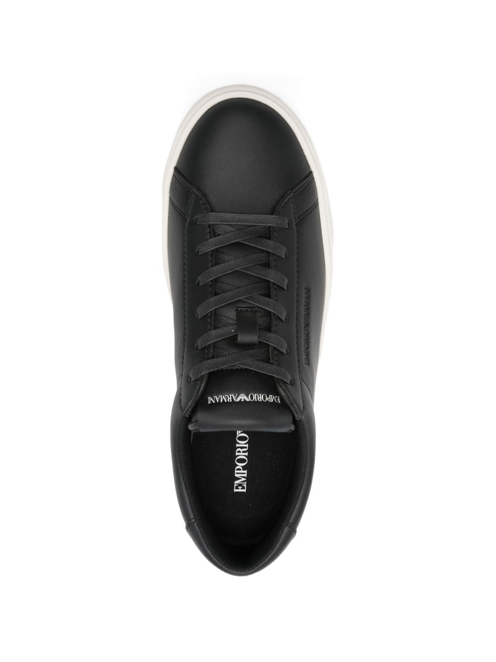 Emporio Armani leather lace-up sneakers Sneakers Emporio Armani