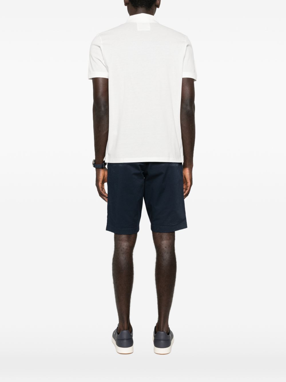 Emporio Armani witte polo, achteraanzicht