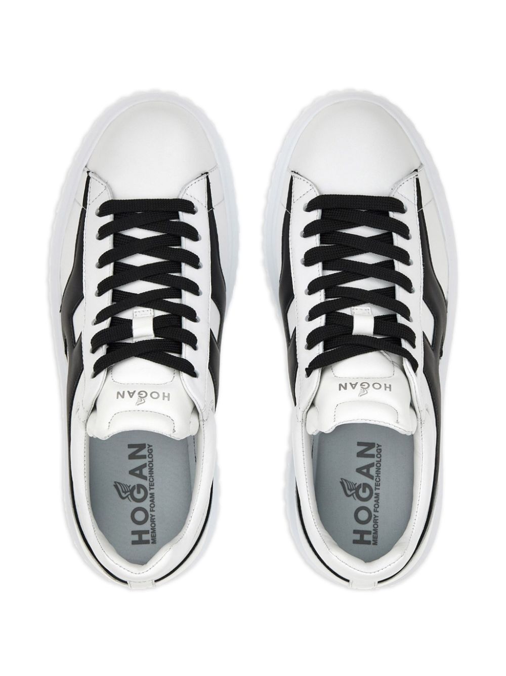 Hogan H-Stripes Sneakers White Black-thumbmail-3