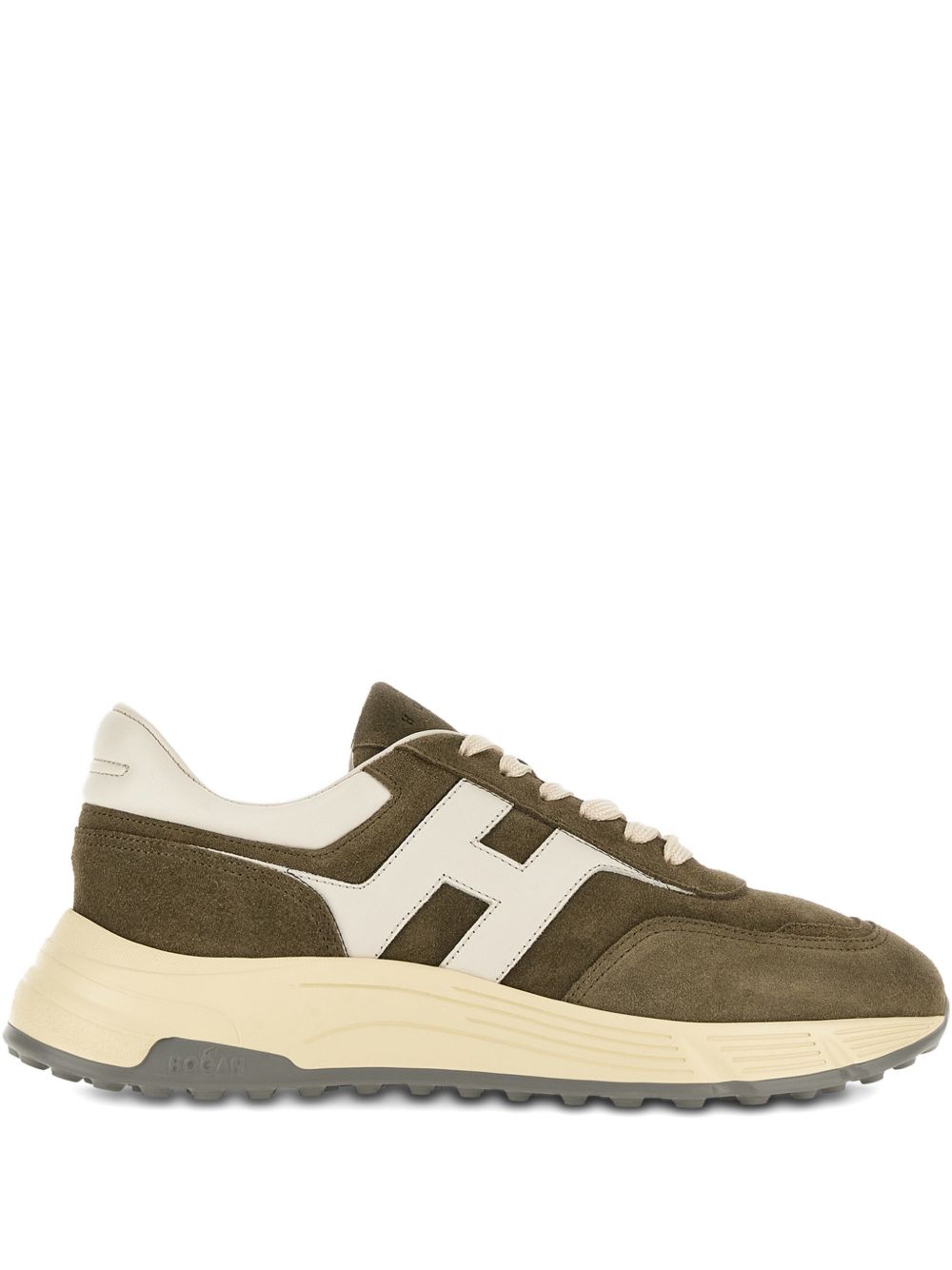 Hogan Hyperlight Suède Sneakers Olijfgroen Sneakers Hogan