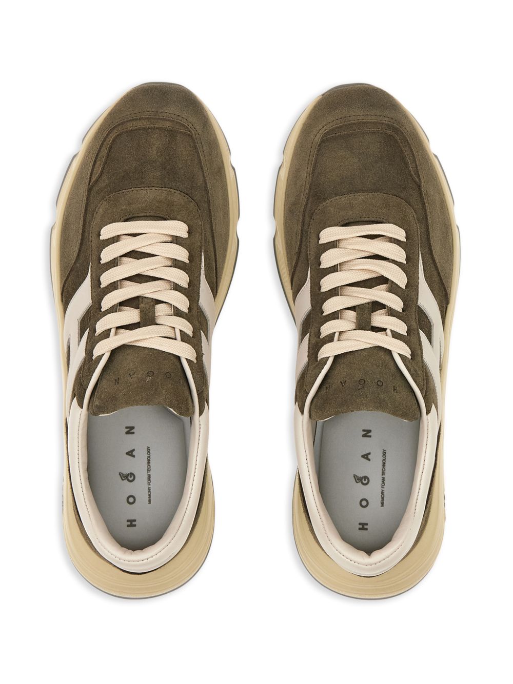Hogan Hyperlight Suède Sneakers Olijfgroen Sneakers Hogan