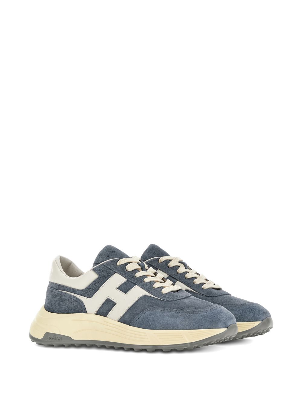 Hogan H-Stripes Sneakers Blue Beige-thumbmail-3