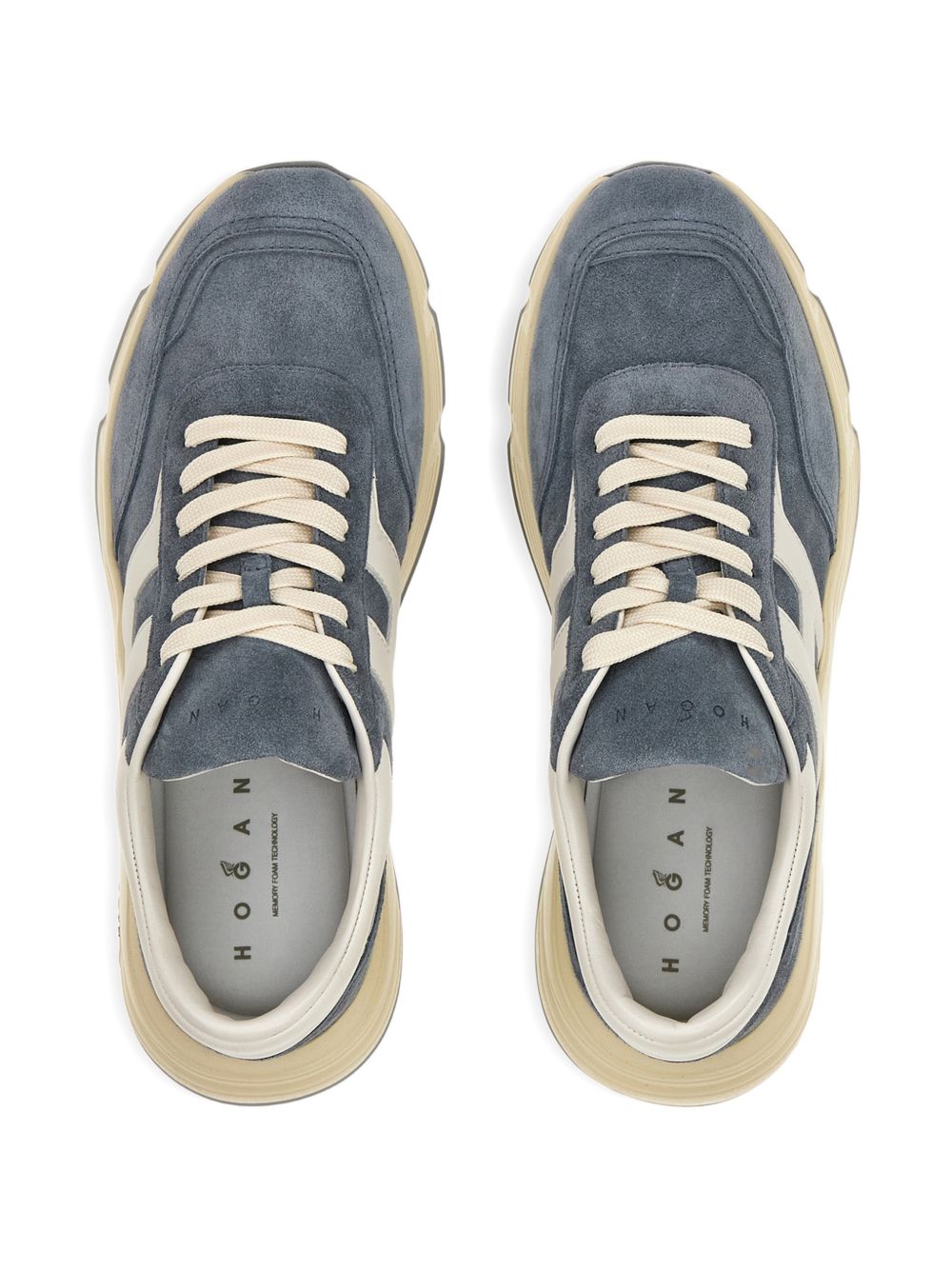 Hogan H-Stripes Sneakers Blue Beige-thumbmail-5