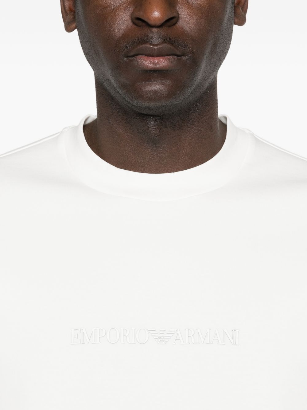 Emporio Armani Sweater met Toon-op-Toon Logo Wit-thumbmail-2