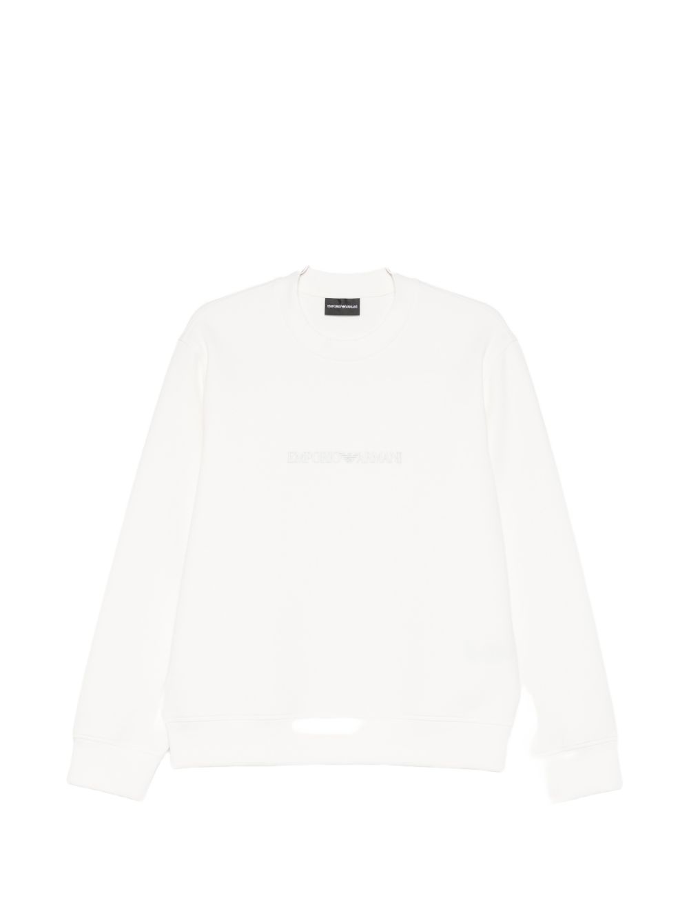 Emporio Armani Sweater met Toon-op-Toon Logo Wit-thumbmail-1