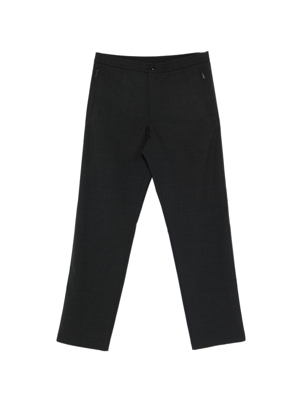 Emporio Armani Icon Broek in Stretch Wollen Canvas Antraciet-thumbmail-1