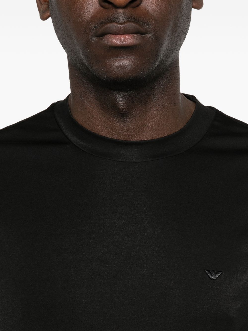 Emporio Armani Modal and silk blend t-shirt Topwear Emporio Armani