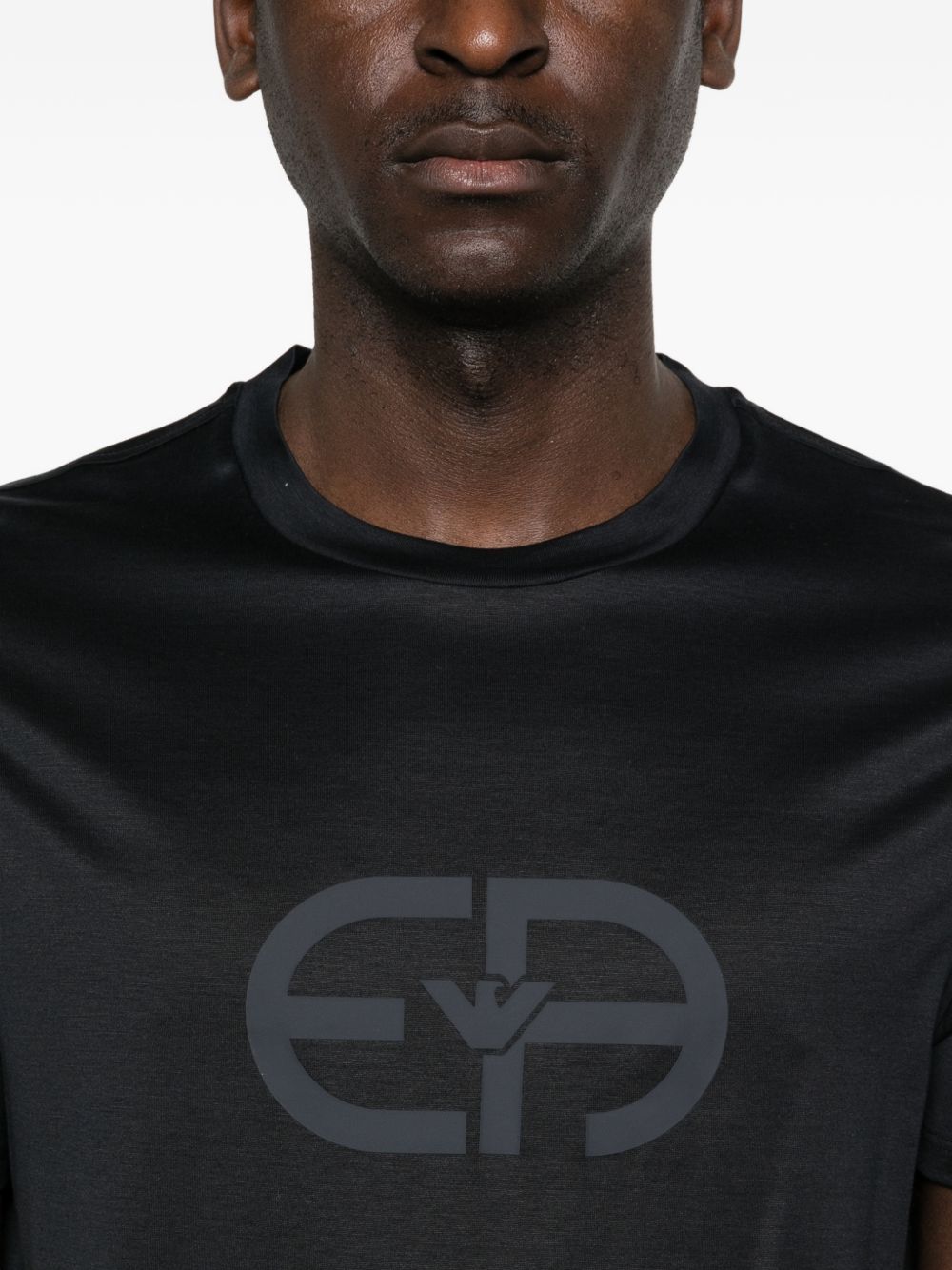 Emporio Armani T-shirt in blauw, achteraanzicht