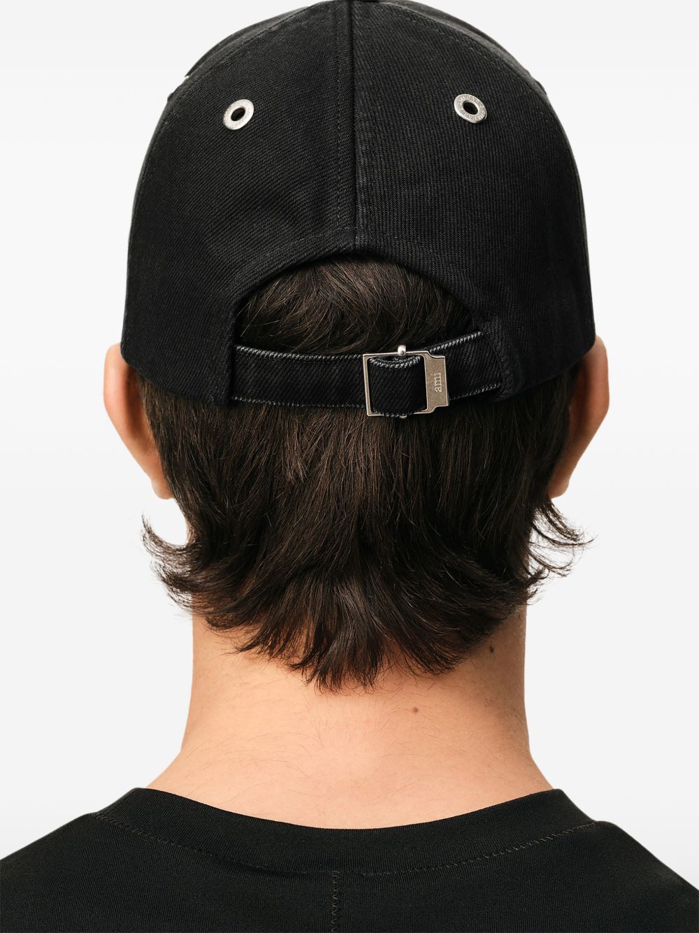 AMI Paris Ami de Cœur Logo Baseball Cap Black